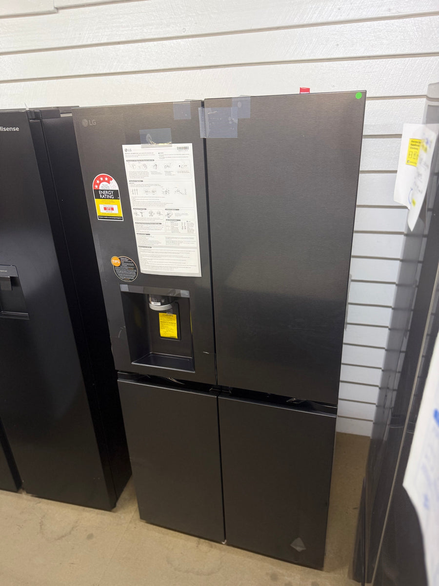 Transportation damaged LG GF-L500MBL is a 506-liter Slim French Door Refrigerator - Second Hand Appliances Geebung