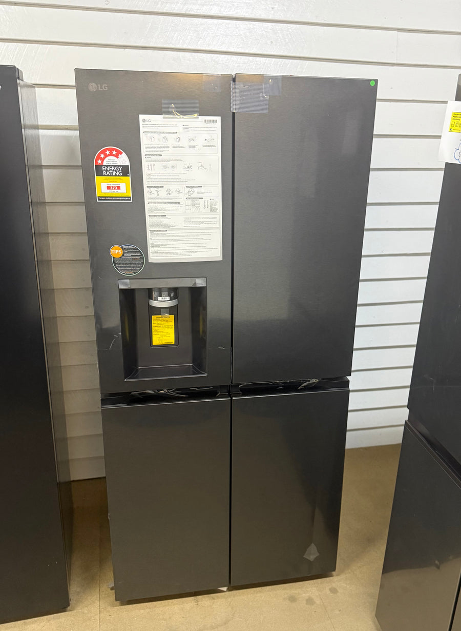 Transportation damaged LG GF-L500MBL is a 506-liter Slim French Door Refrigerator - Second Hand Appliances Geebung