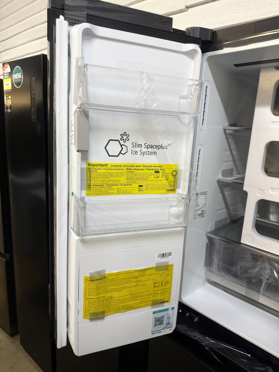 Transportation damaged LG GF-L500MBL is a 506-liter Slim French Door Refrigerator - Second Hand Appliances Geebung