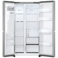 Thumbnail for Transportation damaged LG GS-N599PL 641-liter side-by-side refrigerator With Non-plumbed ice and water dispenser - Second Hand Appliances Geebung