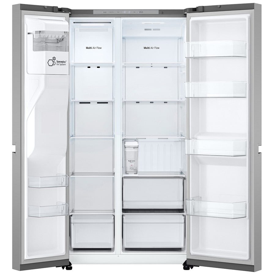 Transportation damaged LG GS-N599PL 641-liter side-by-side refrigerator With Non-plumbed ice and water dispenser - Second Hand Appliances Geebung