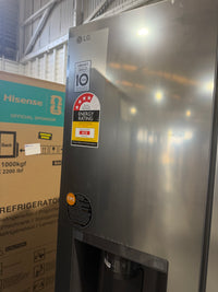 Thumbnail for Transportation damaged LG GS-N599PL 641-liter side-by-side refrigerator With Non-plumbed ice and water dispenser - Second Hand Appliances Geebung