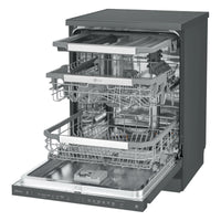 Thumbnail for Transportation damaged LG QuadWash® Freestanding Dishwasher – Model: XD3A15MB (Matte Black) - Second Hand Appliances Geebung