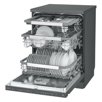 Thumbnail for Transportation damaged LG QuadWash® Freestanding Dishwasher – Model: XD3A15MB (Matte Black) - Second Hand Appliances Geebung