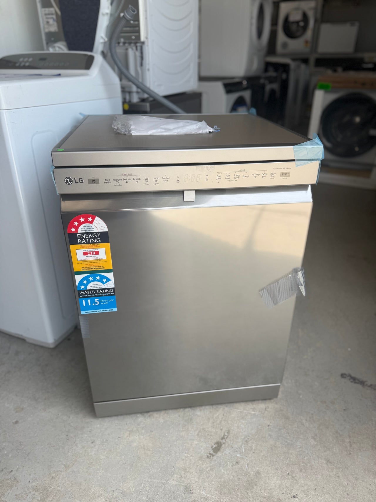 Buy Transportation damaged LG QuadWash Platinum Steel TrueSteam Dishwasher Model:XD4B24PS |  | [product_variant] | Second Hand Appliances Geebung Brisbane