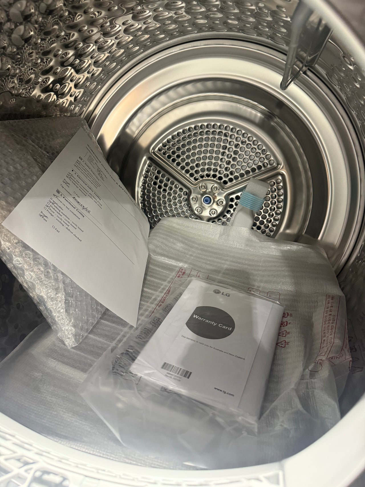 Transportation damaged LG WWT-1210BX WashTower™ 12/10kg Compact All-In-One Stacked Washer Dryer (Black) - Second Hand Appliances Geebung