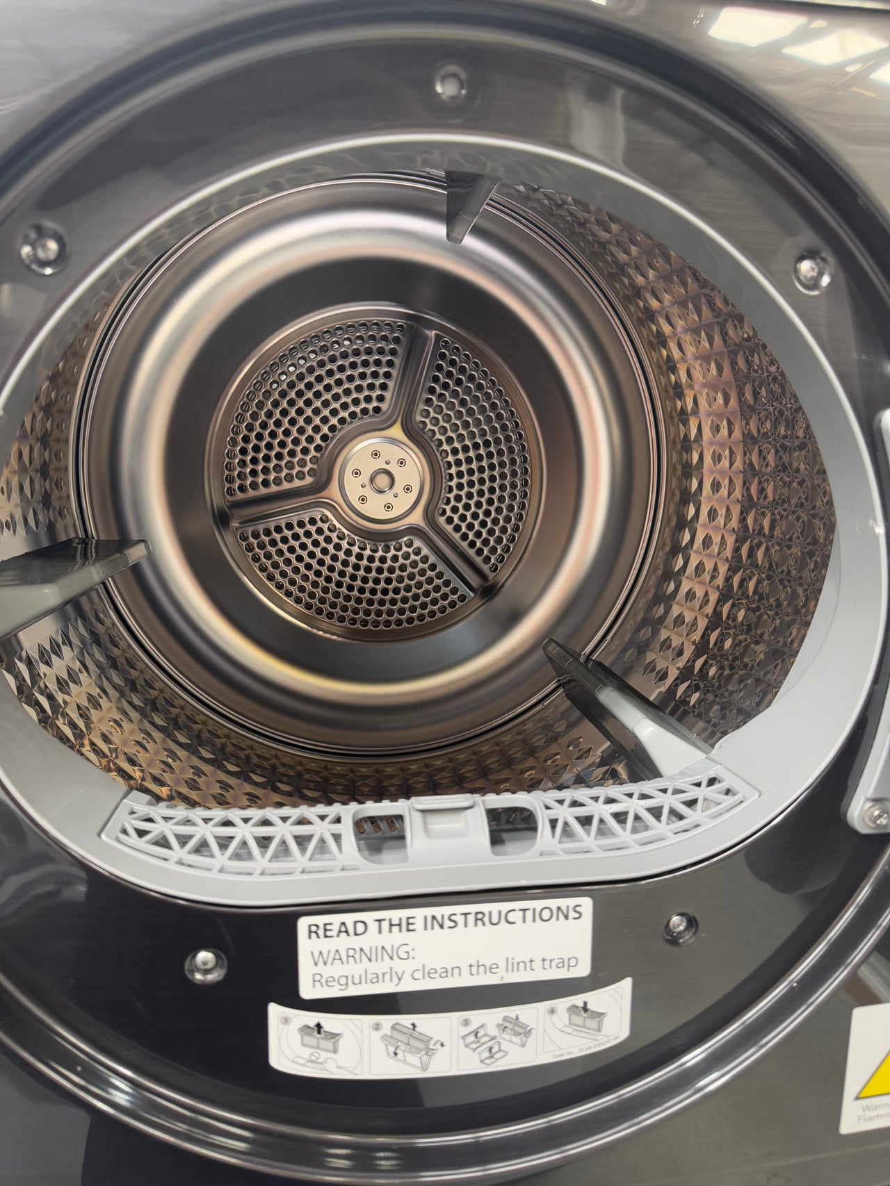 Transportation damaged Samsung 8kg Heat Pump Smart Dryer with Intelligent AI Dry DV80T5420AB - Second Hand Appliances Geebung