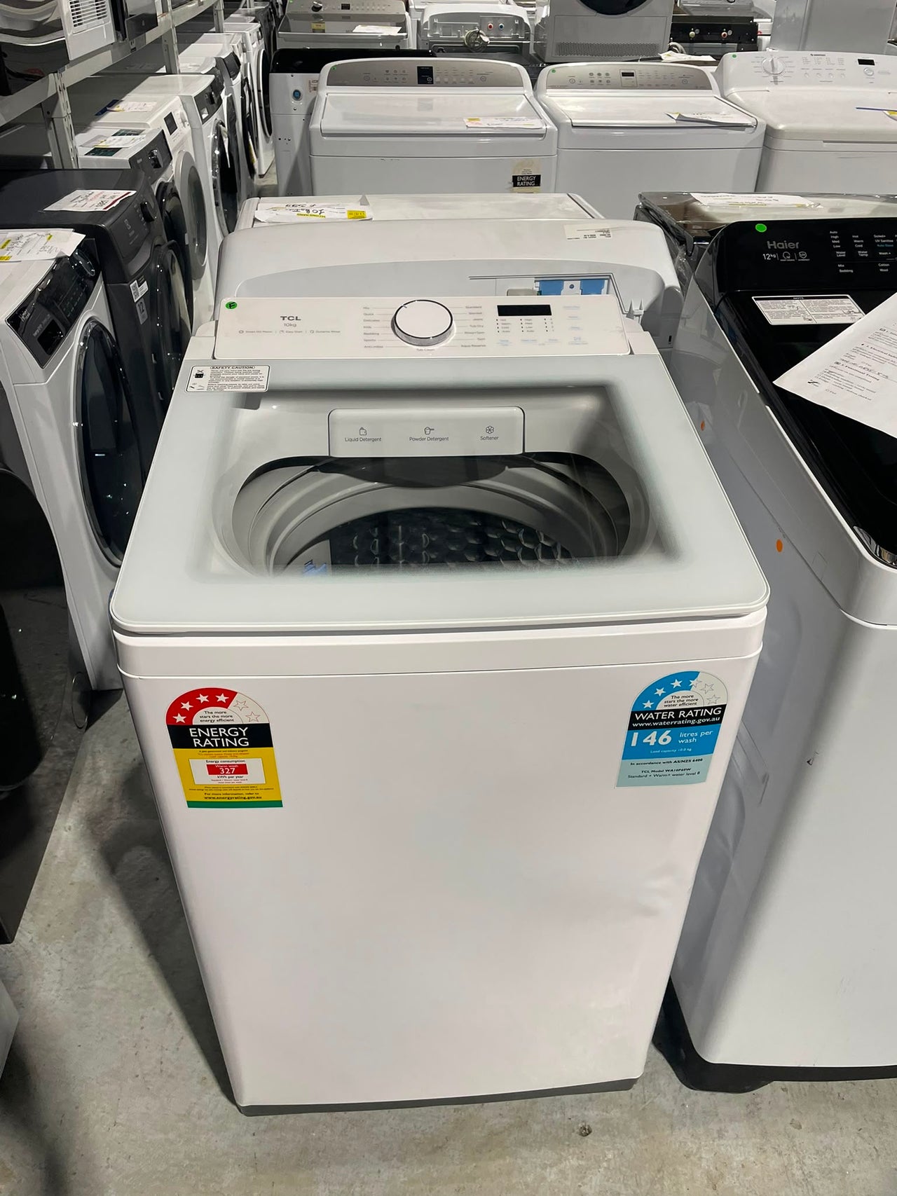 Factory second TCL 10kg Top Load Washing Machine – White WA10P60W - Second Hand Appliances Geebung