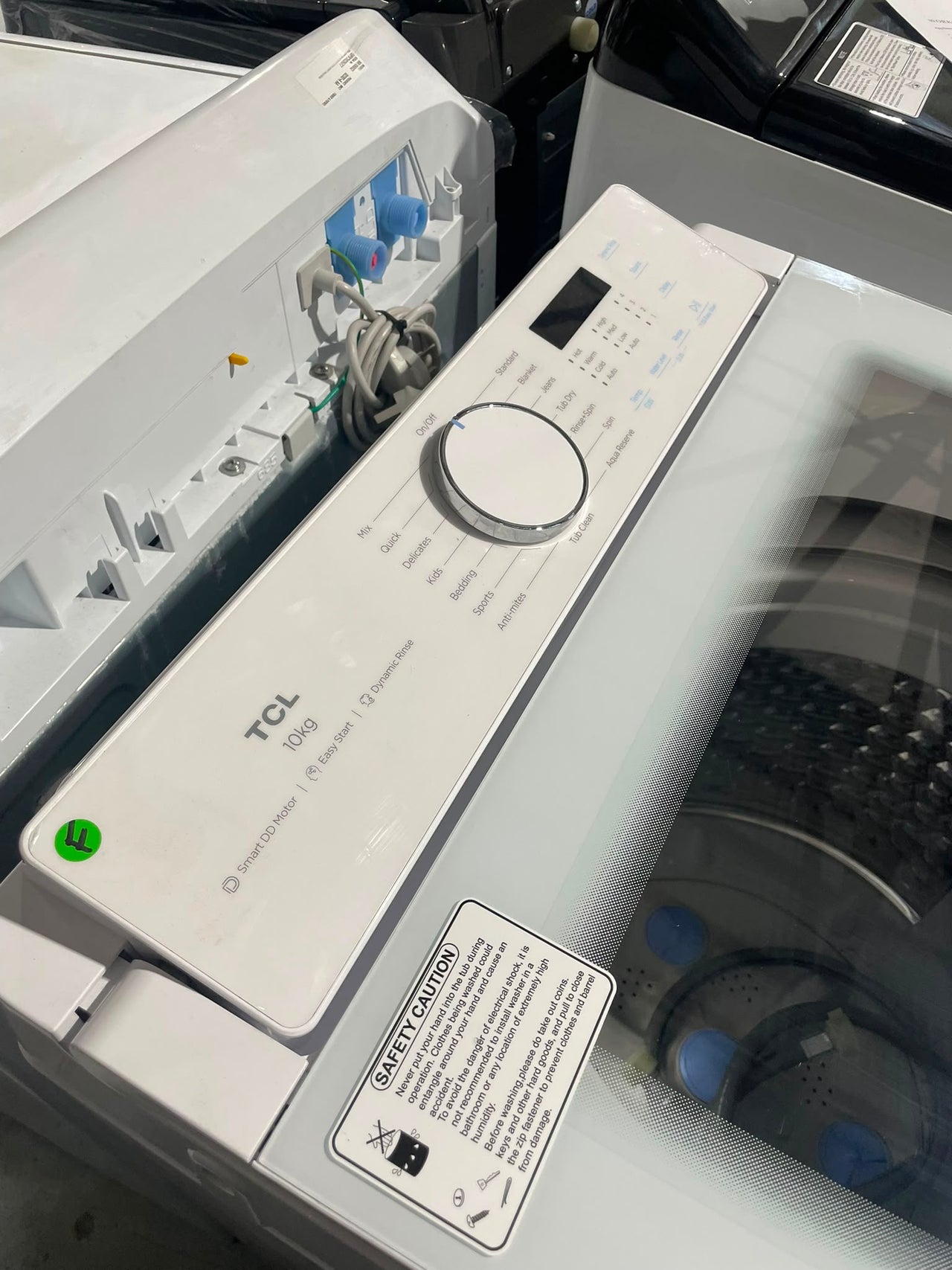 Factory second TCL 10kg Top Load Washing Machine – White WA10P60W - Second Hand Appliances Geebung