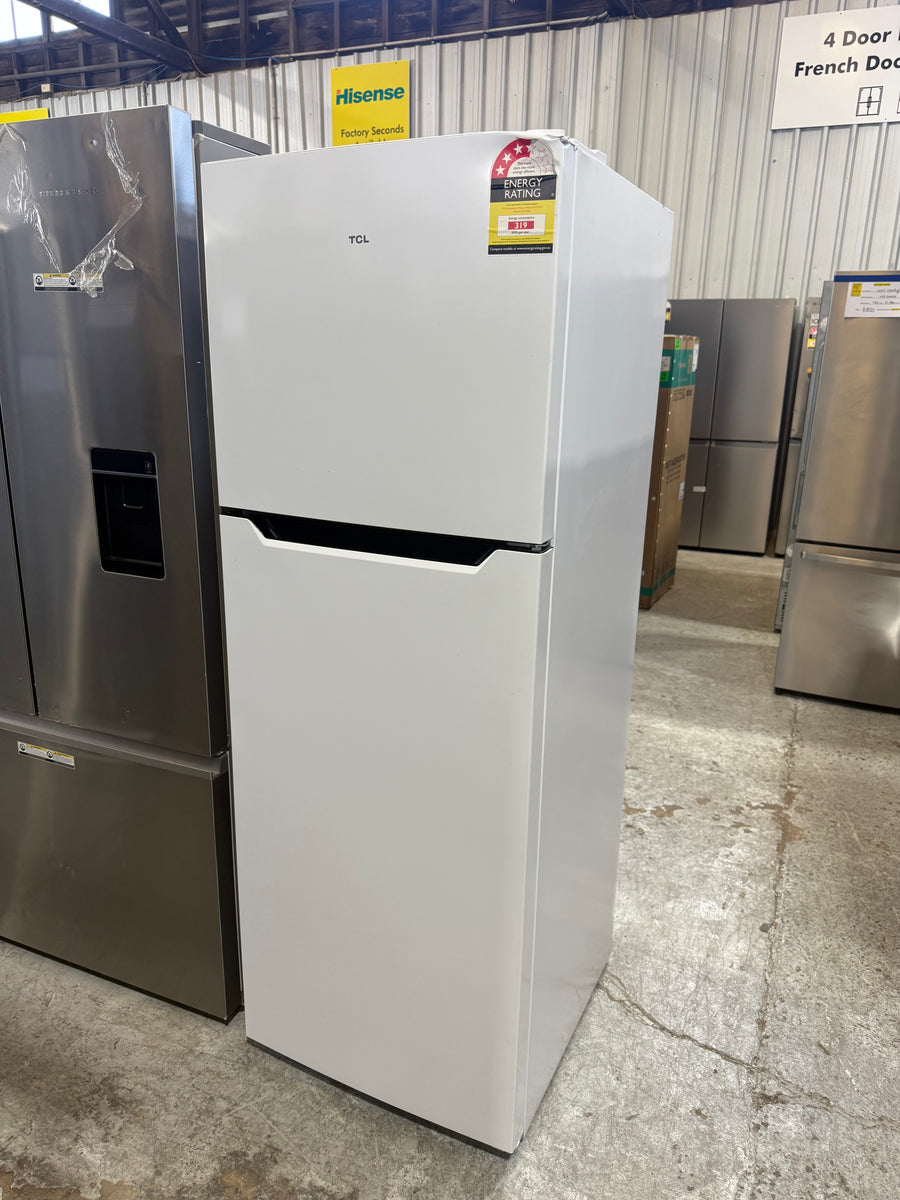 Transportation damaged TCL 362L Top Mount Refrigerator – White (P362TMW) - Second Hand Appliances Geebung