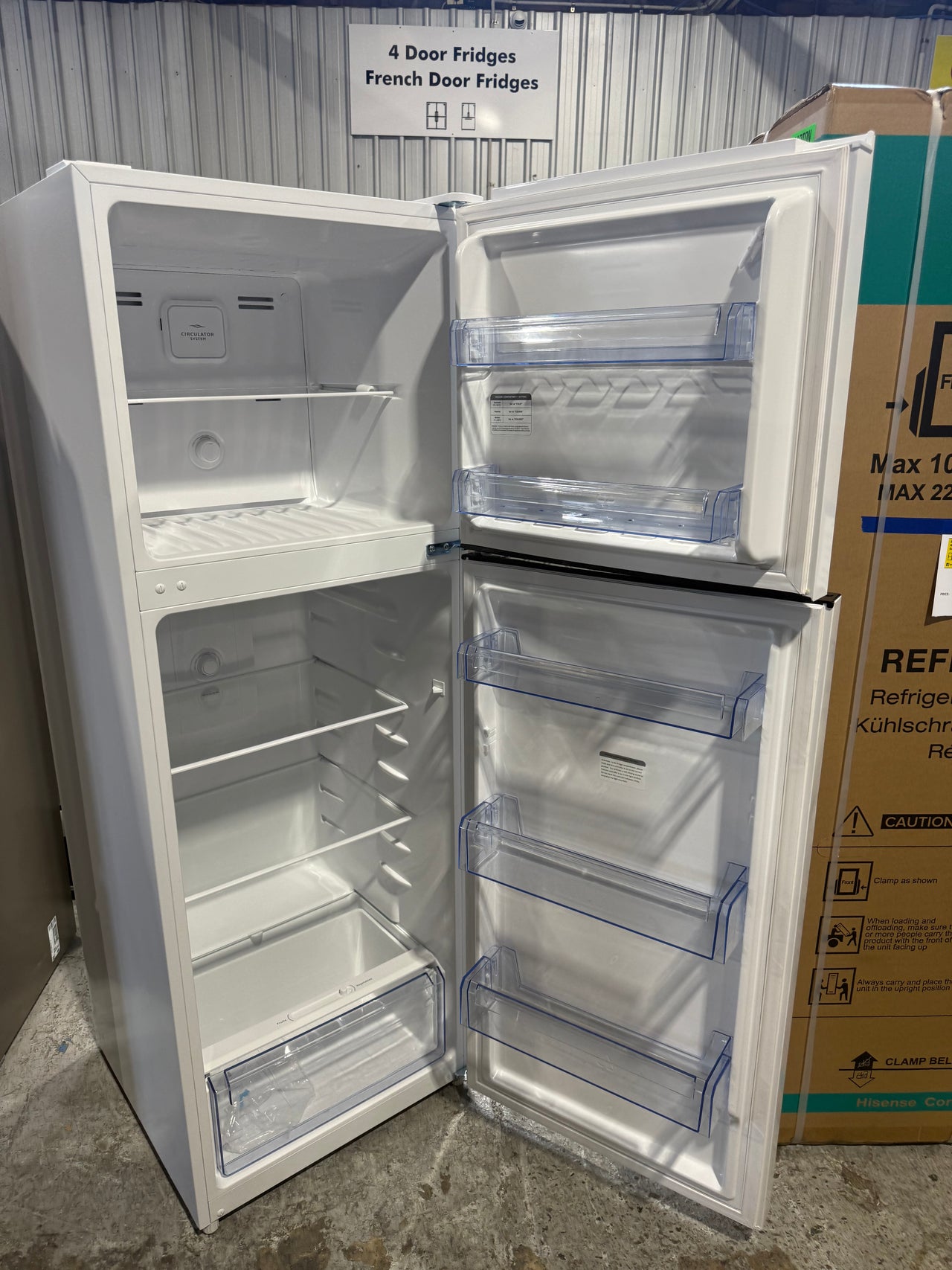 Transportation damaged TCL 362L Top Mount Refrigerator – White (P362TMW) - Second Hand Appliances Geebung
