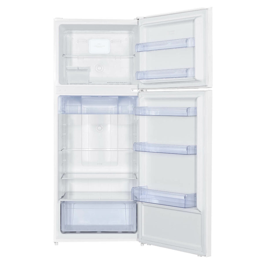 Transportation damaged (box damaged) TCL 415 L Top Mount Refrigerator – Model: P454TMW (White) - Second Hand Appliances Geebung