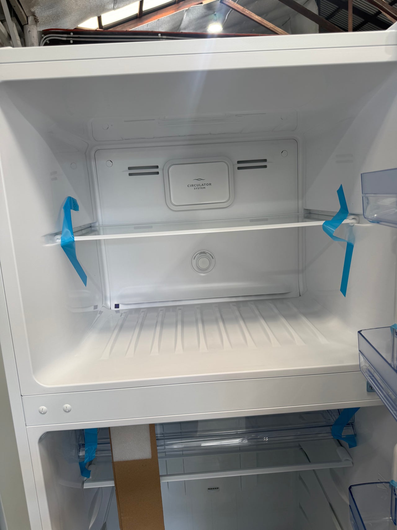 Transportation damaged TCL 415 L Top Mount Refrigerator – P454TMW (White) - Second Hand Appliances Geebung