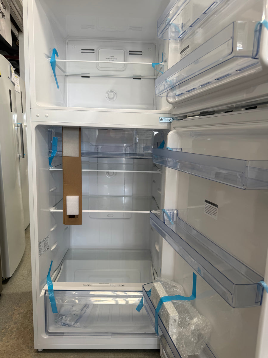 Transportation damaged TCL 415 L Top Mount Refrigerator – P454TMW (White) - Second Hand Appliances Geebung