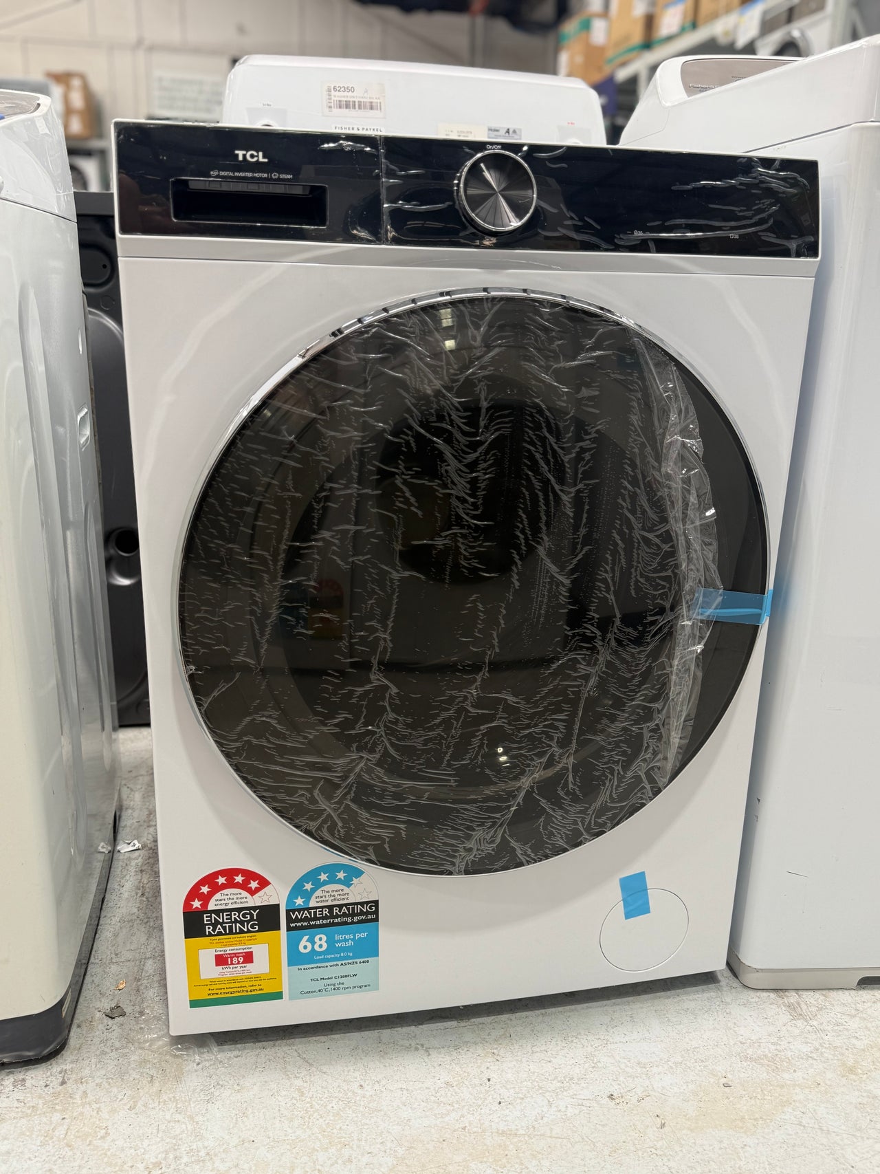 Transportation damaged TCL C1208FLW 8 kg Front Load Washing Machine – White - Second Hand Appliances Geebung