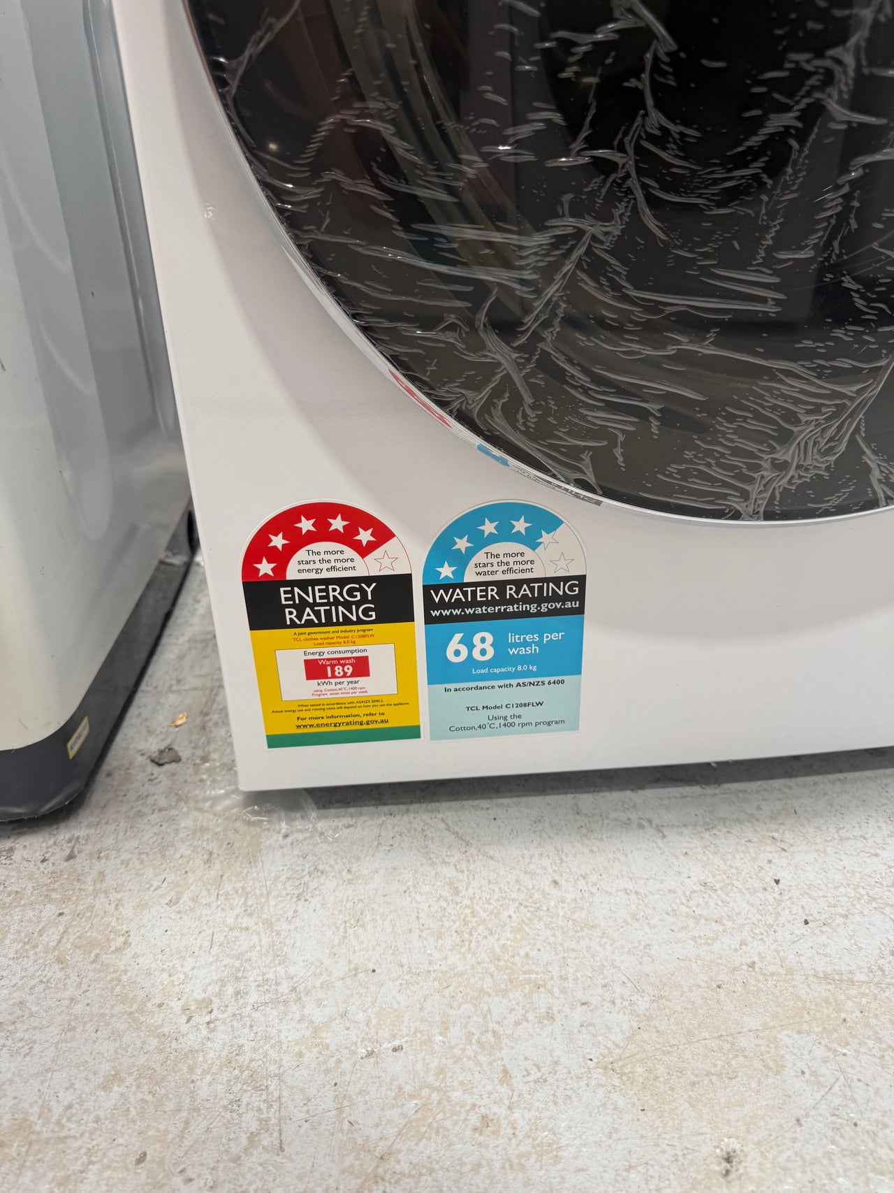 Transportation damaged TCL C1208FLW 8 kg Front Load Washing Machine – White - Second Hand Appliances Geebung