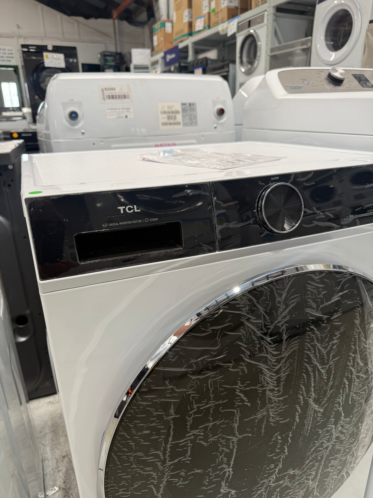 Transportation damaged TCL C1208FLW 8 kg Front Load Washing Machine – White - Second Hand Appliances Geebung