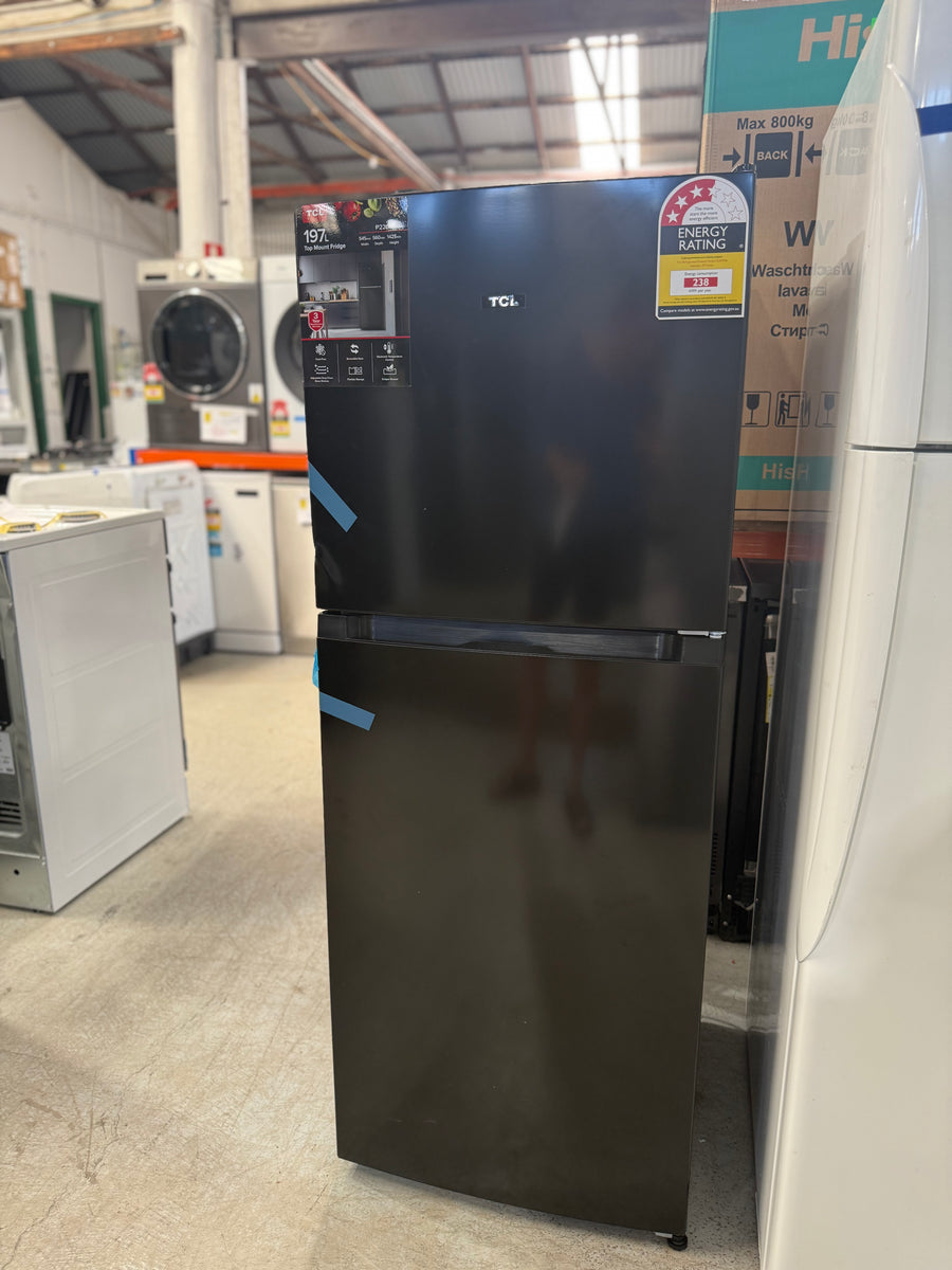 Transportation damaged TCL P220TMB 197-litre top mount refrigerator - Second Hand Appliances Geebung
