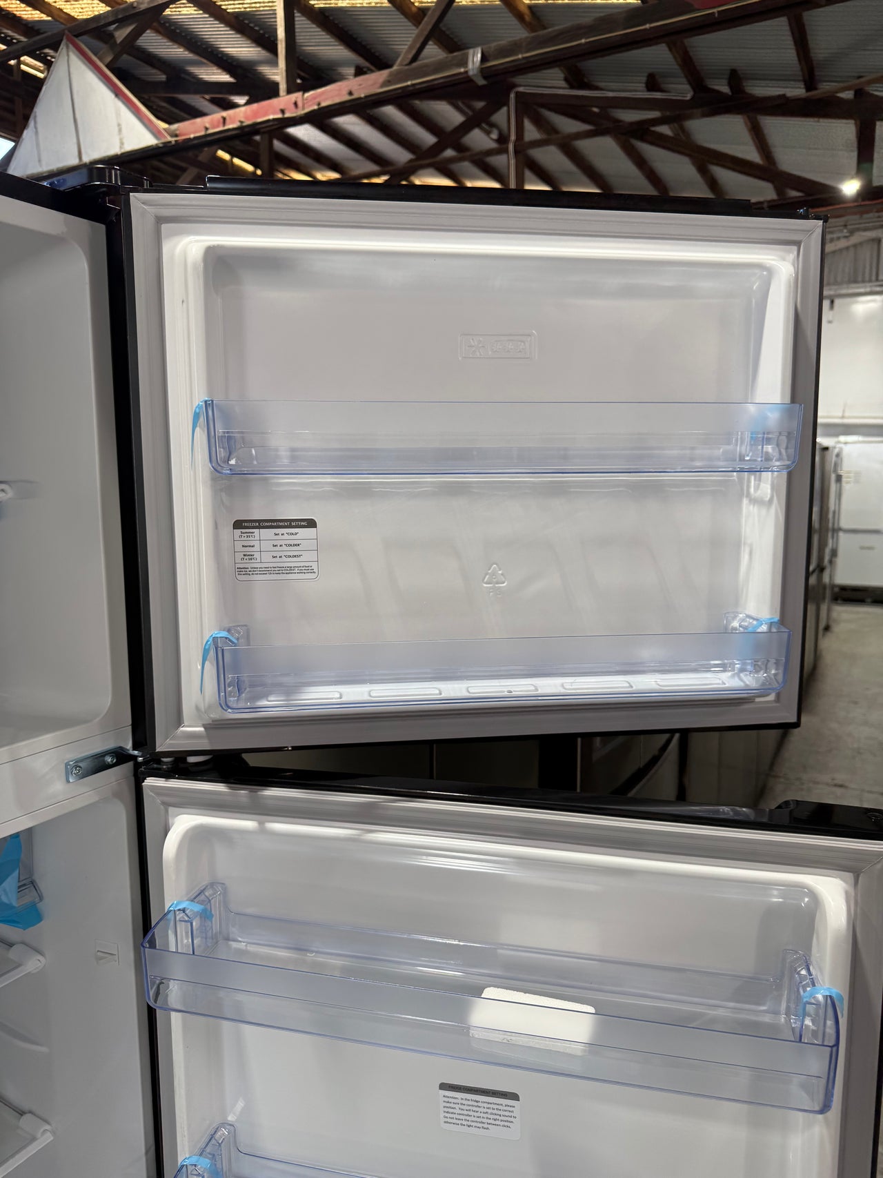 Transportation damaged TCL P454TMB 415L Top Mount Fridge - Second Hand Appliances Geebung