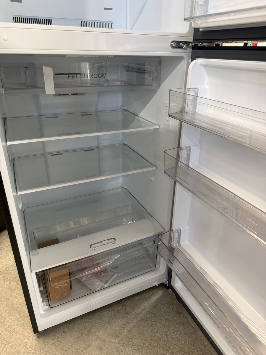 Transportation damaged TCL TRF491TG 420L Top Mount Refrigerator – Crystal Ash Grey - Second Hand Appliances Geebung