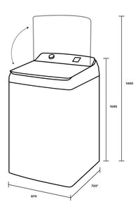 Thumbnail for Transportation damaged Westinghouse 10kg EasyCare 700 Top Load Washing Machine WWT1084C7WA - Second Hand Appliances Geebung