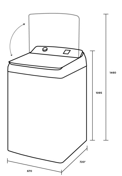 Transportation damaged Westinghouse 10kg EasyCare 700 Top Load Washing Machine WWT1084C7WA - Second Hand Appliances Geebung