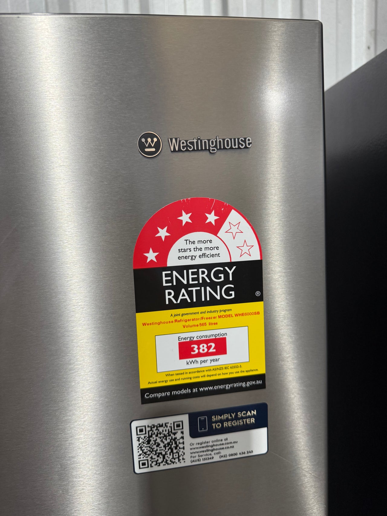Transportation damaged Westinghouse 541L French Door Refrigerator WQE6000SB - Second Hand Appliances Geebung