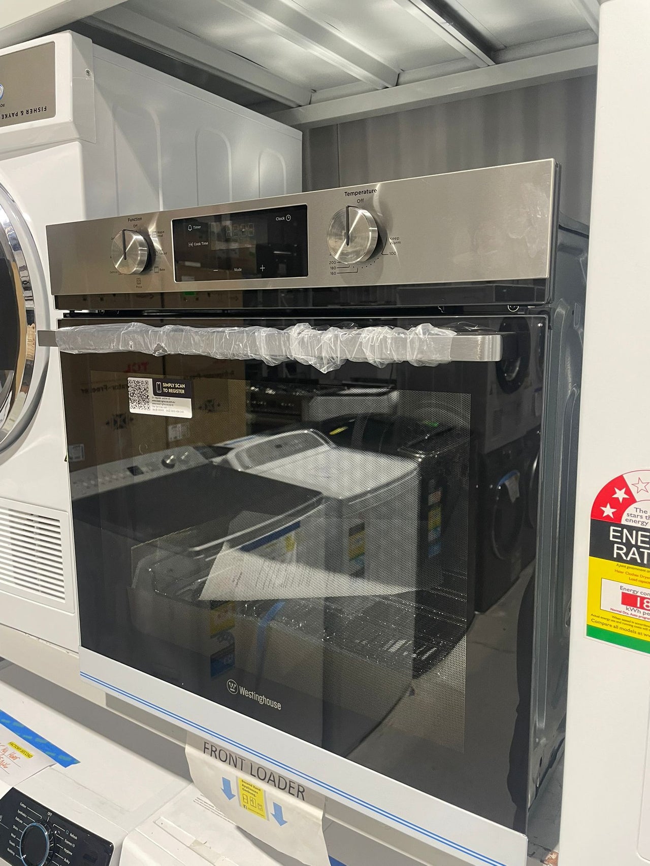 Transportation damaged Westinghouse 60cm Multi-Function Built-In Electric Oven – Stainless Steel WVE6515SD - Second Hand Appliances Geebung