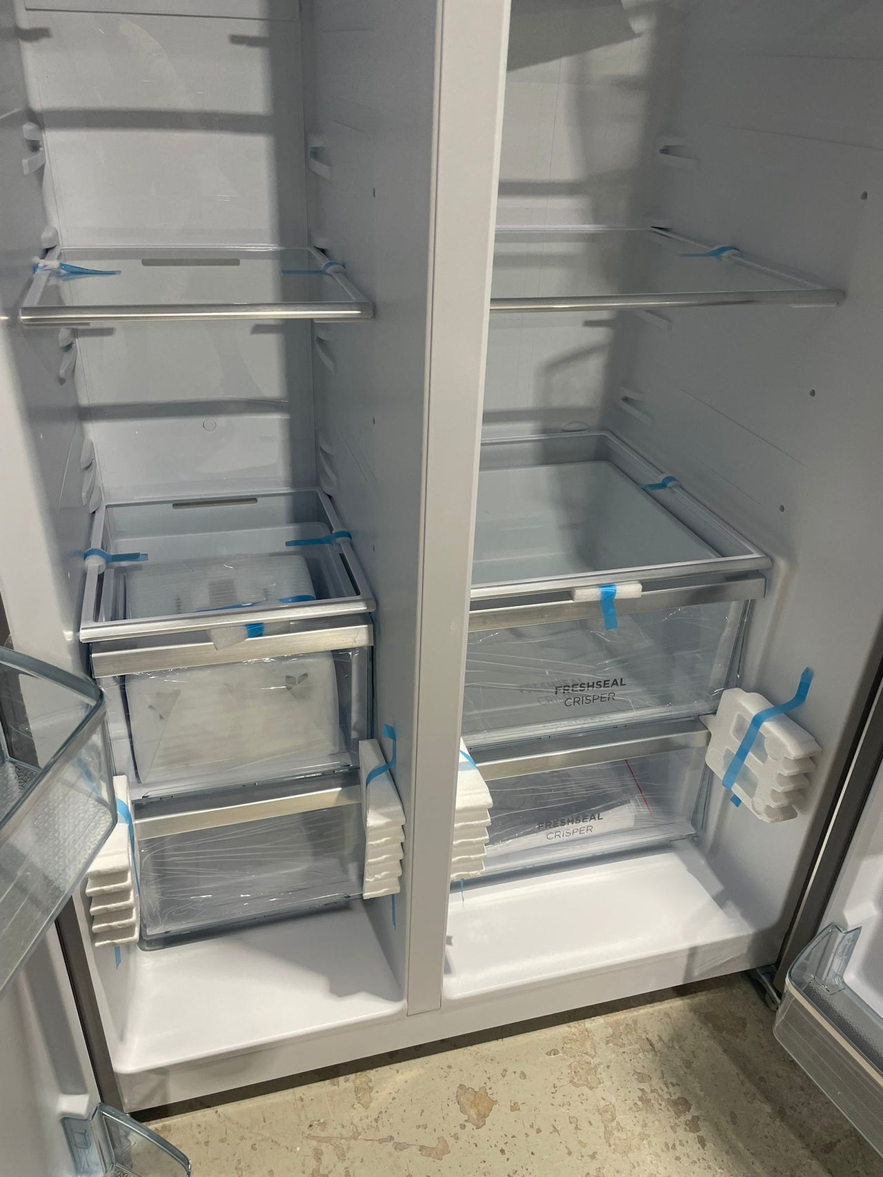 Transportation damaged Westinghouse 624L Side by Side Refrigerator – Stainless Steel  Model: WSE6630SA - Second Hand Appliances Geebung