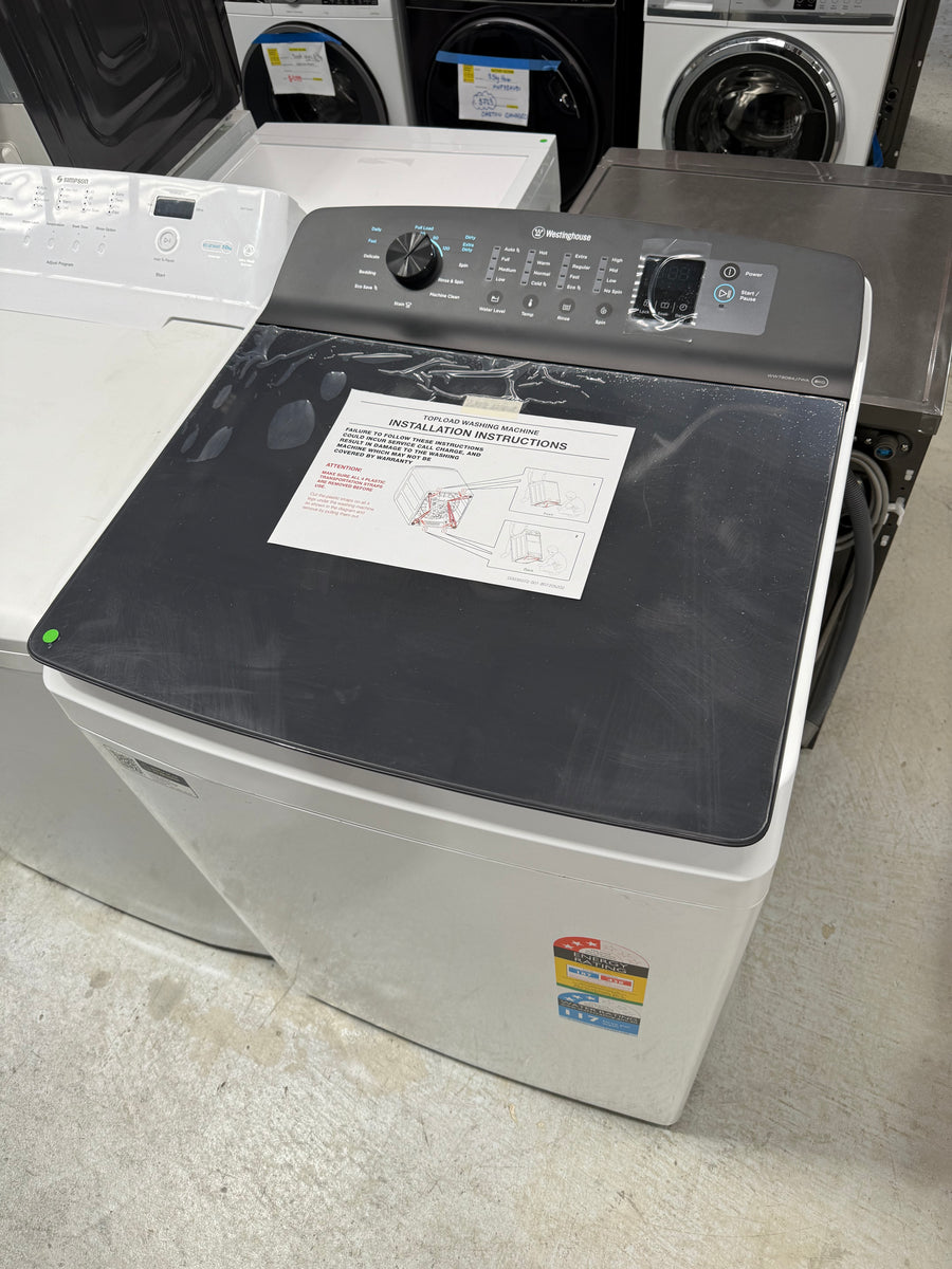 Transportation damaged Westinghouse 8kg Top Load Washer WWT8084J7WA - Second Hand Appliances Geebung