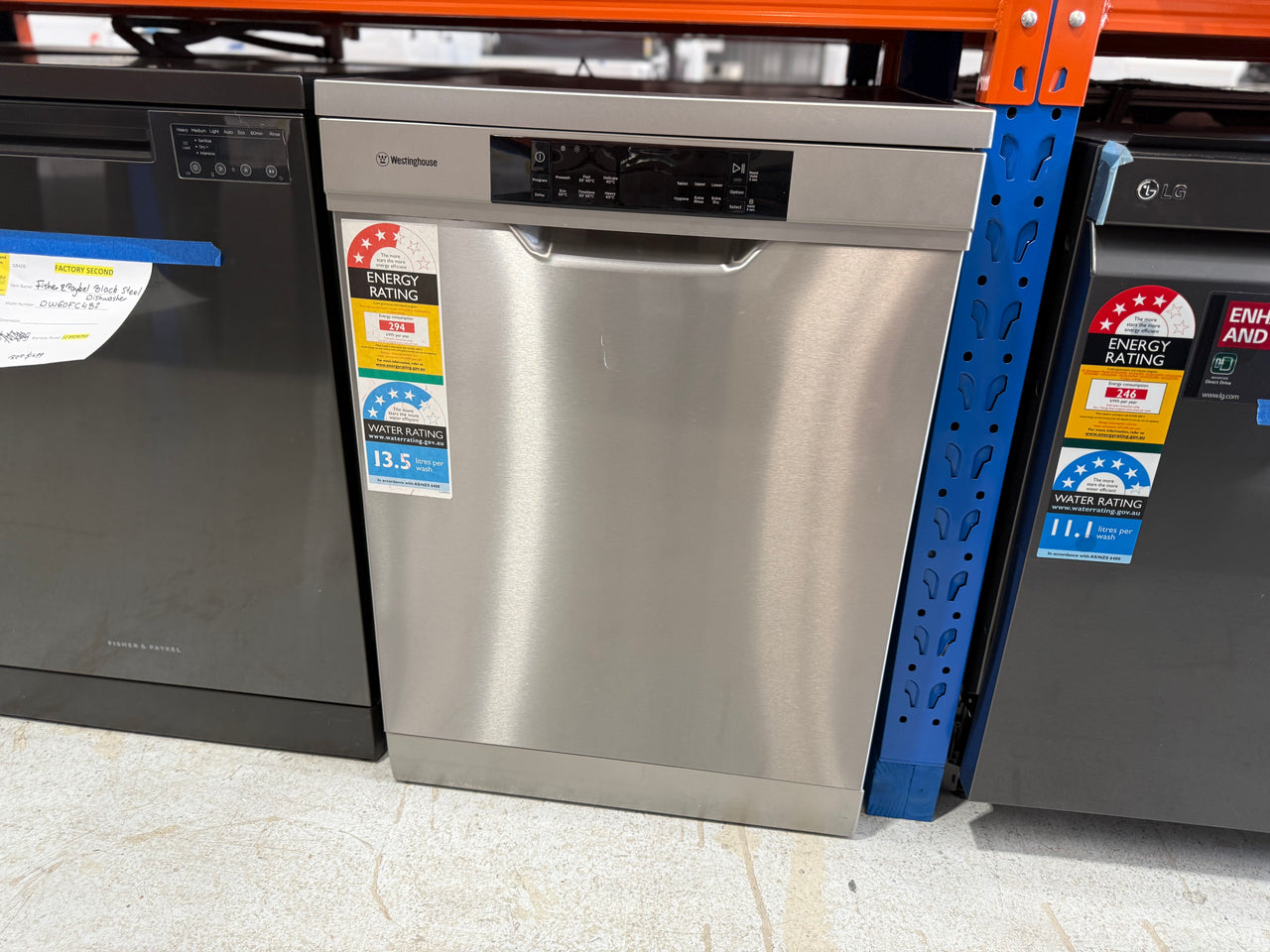 Transportation damaged Westinghouse Freestanding Dishwasher WSF6606XA - Second Hand Appliances Geebung