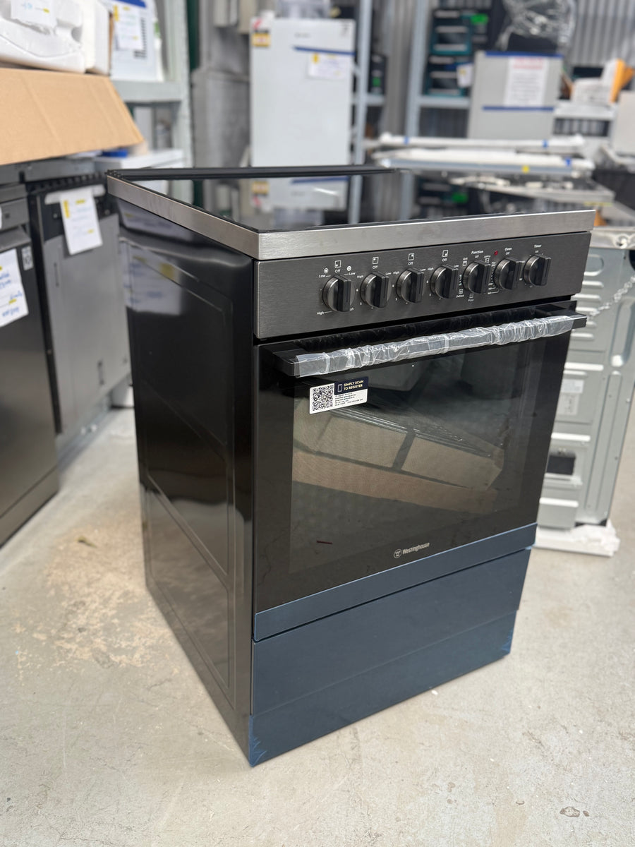 Westinghouse 60cm Electric Freestanding Oven - Dark Stainless Steel WFE646DSCB - Second Hand Appliances Geebung