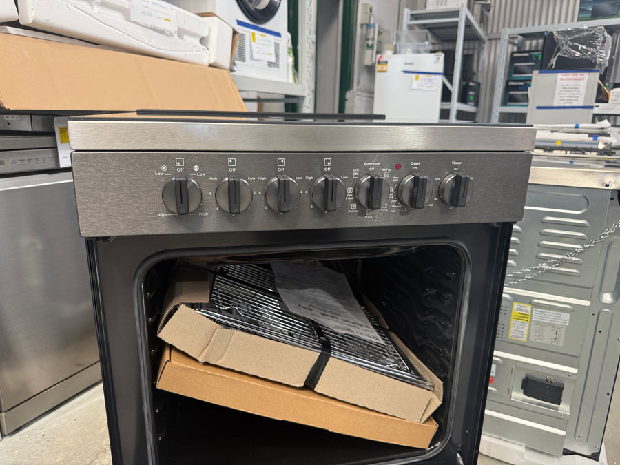 Westinghouse 60cm Electric Freestanding Oven - Dark Stainless Steel WFE646DSCB - Second Hand Appliances Geebung