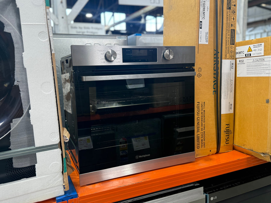 Westinghouse 60cm Multi-Function Oven with AirFry Stainless Steel WVE6516SD - Second Hand Appliances Geebung