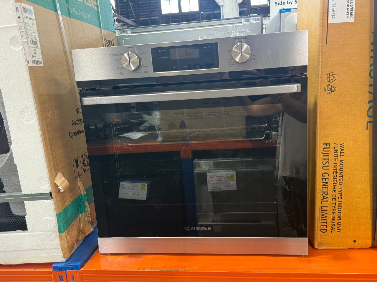 Westinghouse 60cm Multi-Function Oven with AirFry Stainless Steel WVE6516SD - Second Hand Appliances Geebung