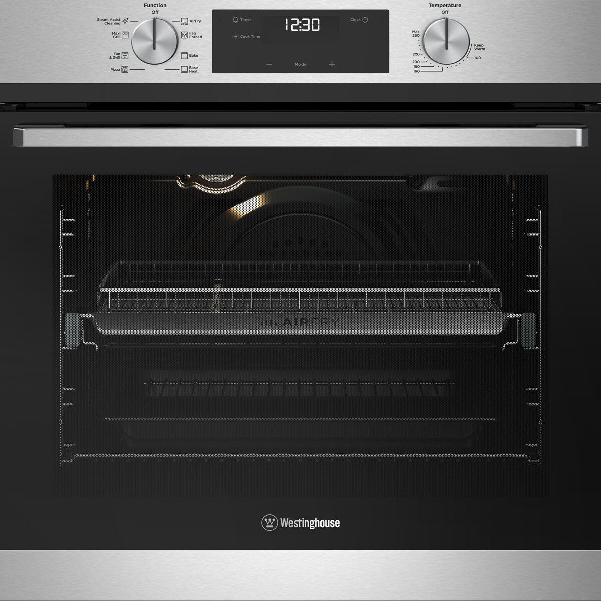 Westinghouse 60cm Multi-Function Oven with AirFry Stainless Steel WVE6516SD - Second Hand Appliances Geebung
