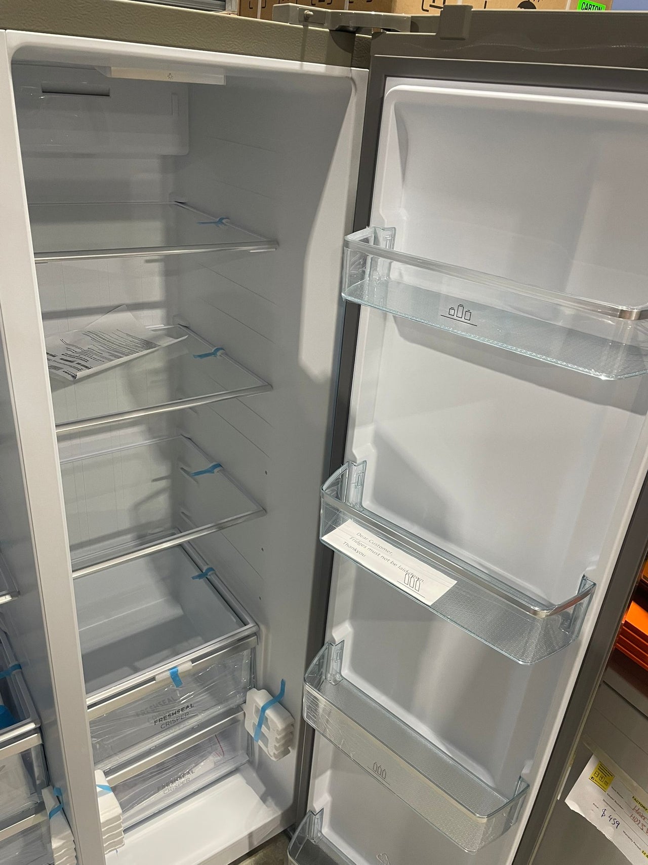 Transportation damaged Westinghouse 624L Side by Side Refrigerator – Stainless Steel  Model: WSE6630SA - Second Hand Appliances Geebung