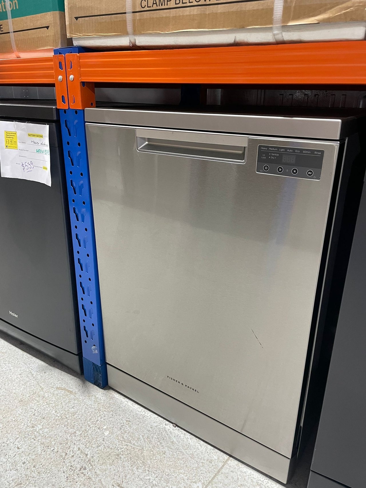 Factory second Fisher & Paykel 60cm Freestanding Dishwasher – Stainless Steel DW60FC1X3
