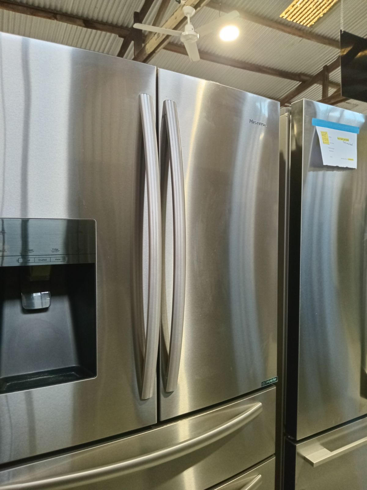 Second hand HISENSE 701L FRENCH DOOR STAINLESS STEEL FRIDGE with 12 months warranty - Second Hand Appliances Geebung