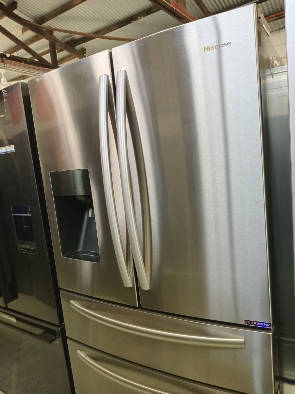 Second hand HISENSE 701L FRENCH DOOR STAINLESS STEEL FRIDGE with 12 months warranty - Second Hand Appliances Geebung