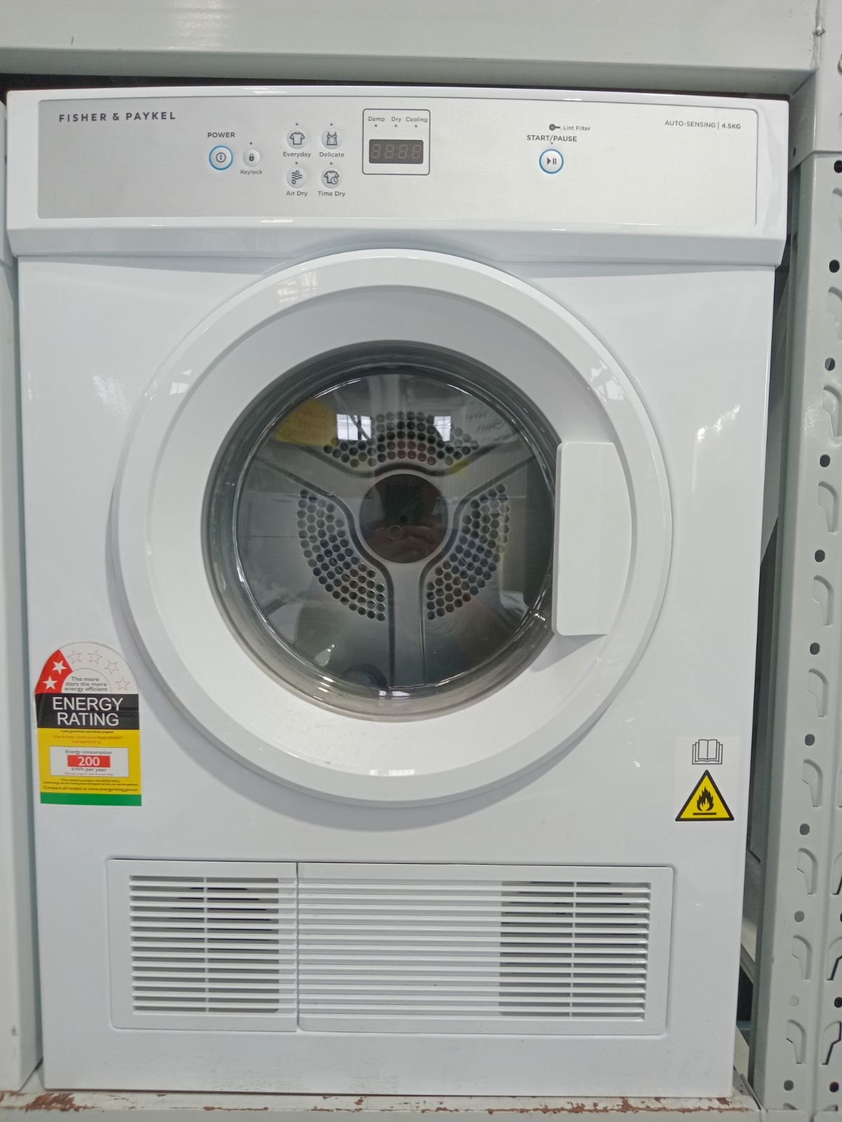 Factory second Fisher&Paykel 4.5kg Vented Dryer Model: DE4560M2 - Second Hand Appliances Geebung