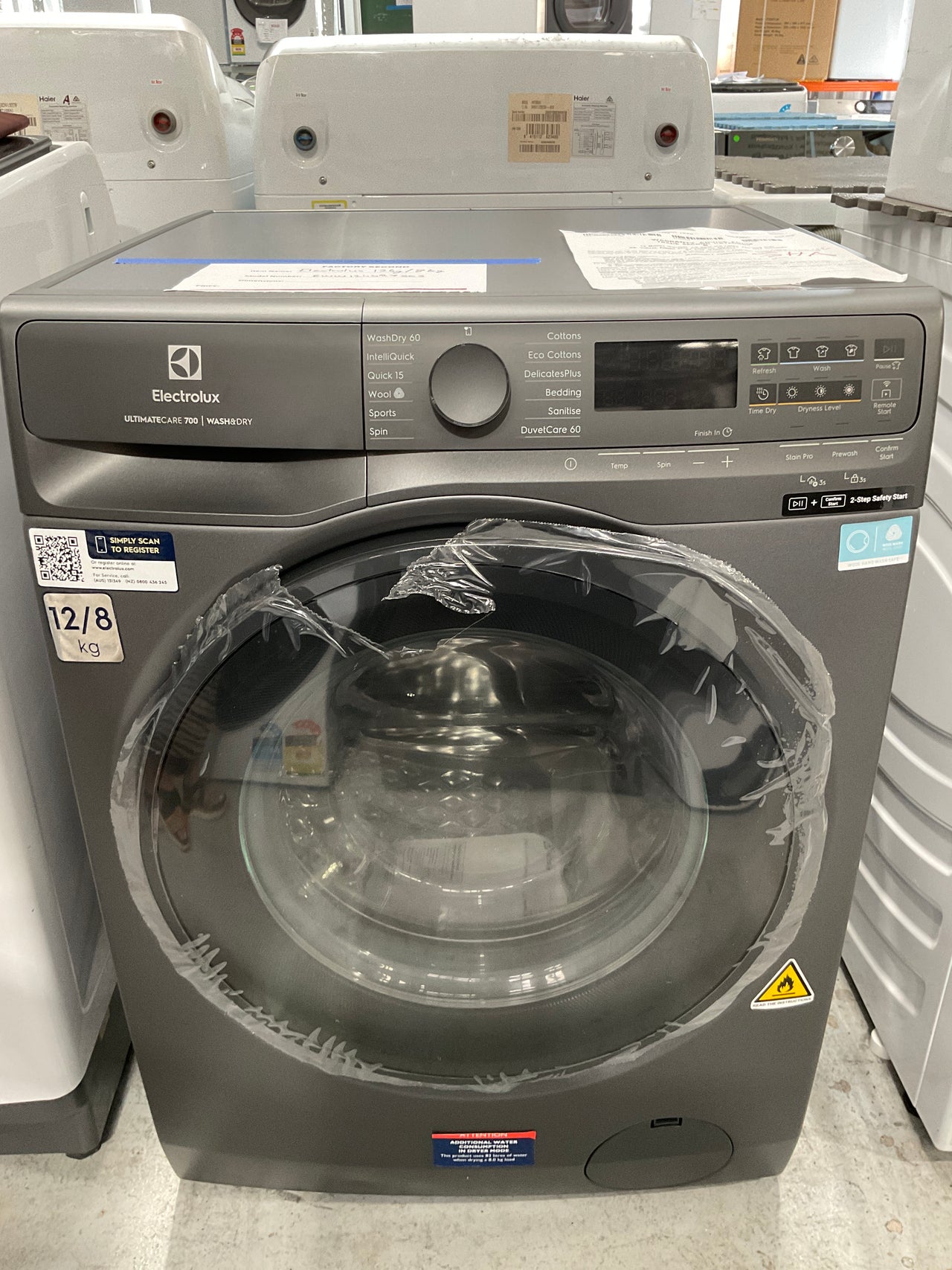 Factory second Electrolux UltimateCare 700 12kg/8kg Washer Dryer Combo EWW1243R7SCS (NAT)