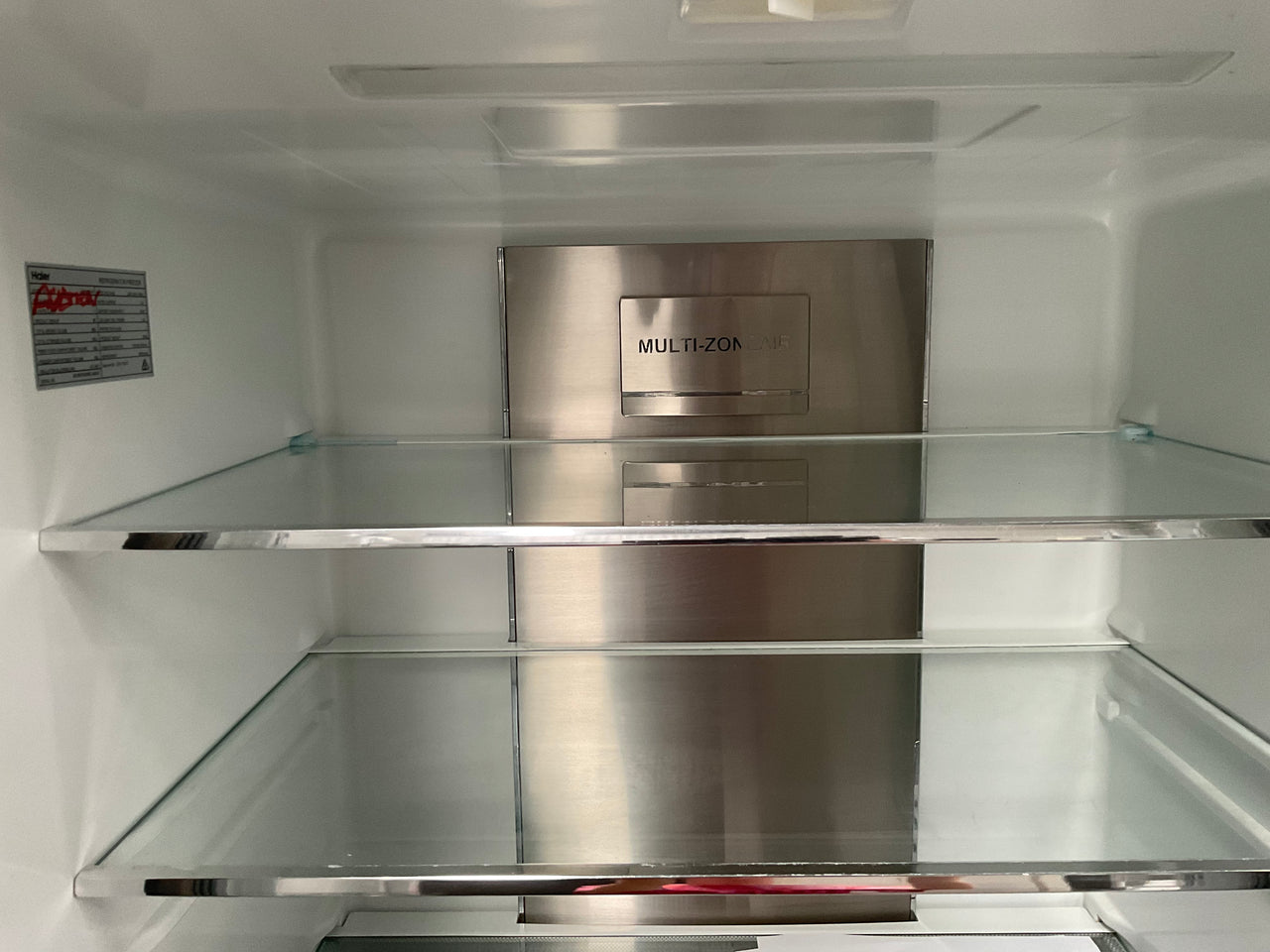 Factory second Haier 519L Quad Door Frost Free Fridge with Water Dispenser Satina HRF565YHS - Second Hand Appliances Geebung