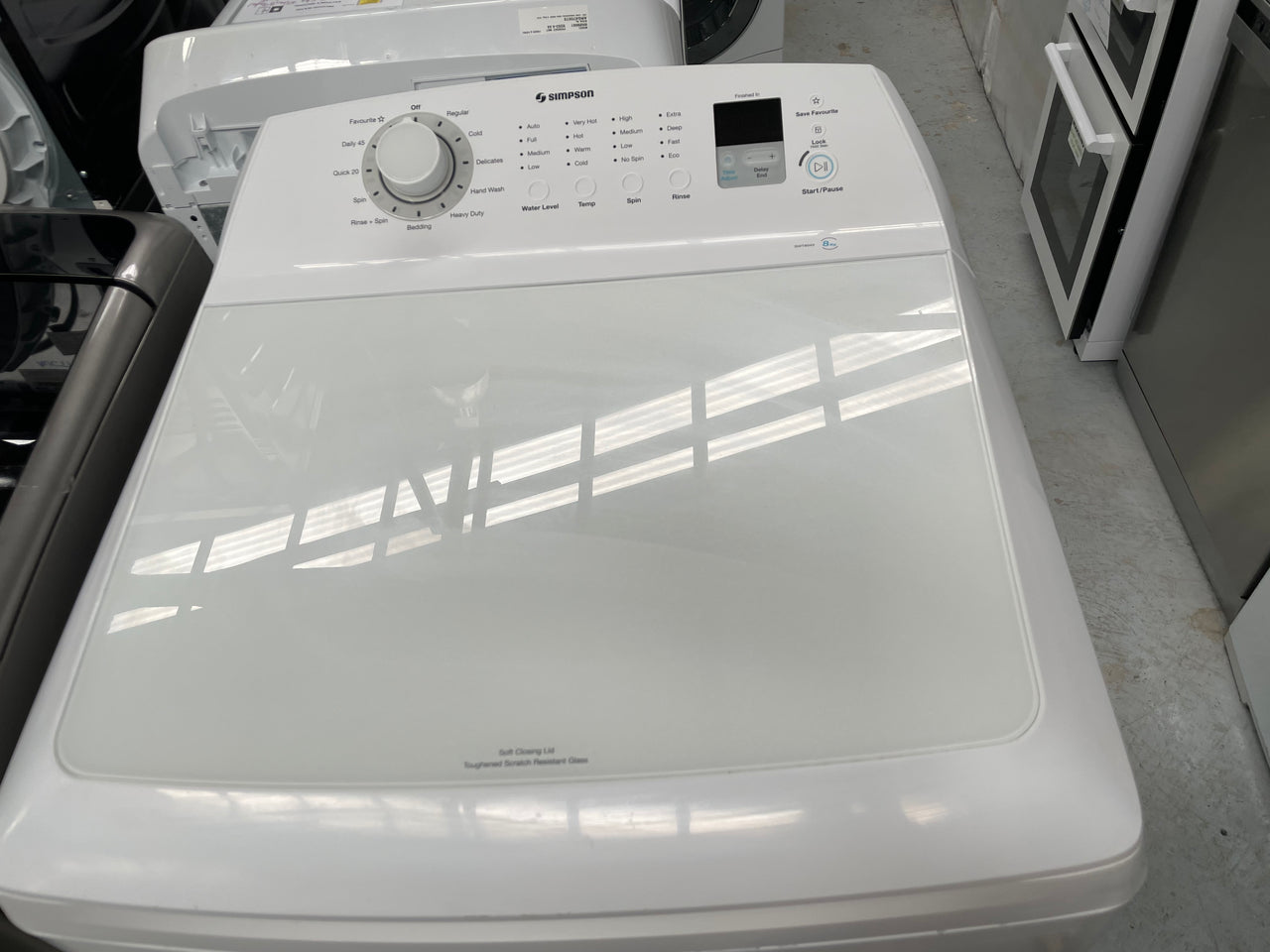 simpson 8kg top load washing machine