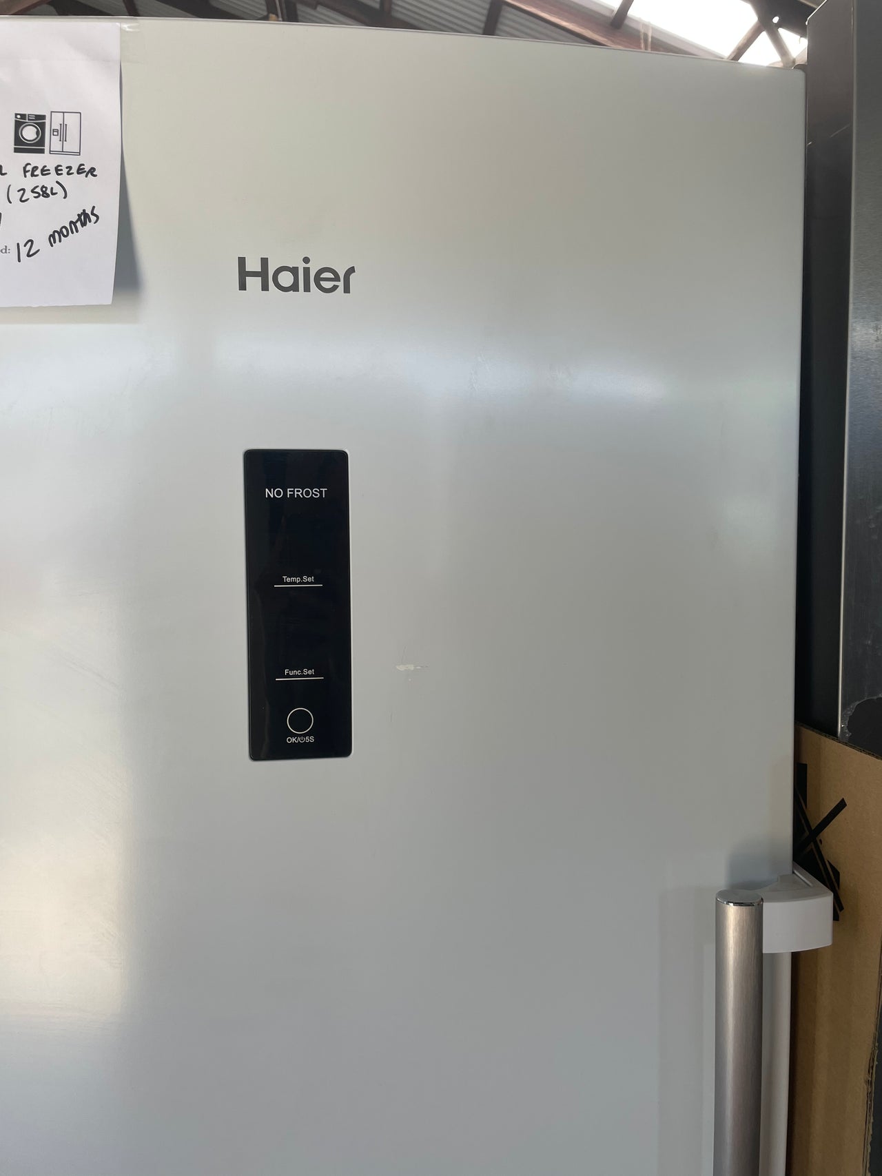Factory second Haier HVF260WH3-LH 226L Vertical Frost Free Freezer - Second Hand Appliances Geebung