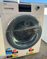 Thumbnail for Factory second Haier HWD8040BW1 8kg/4kg Front Load Washer & Dryer Combo - Second Hand Appliances Geebung