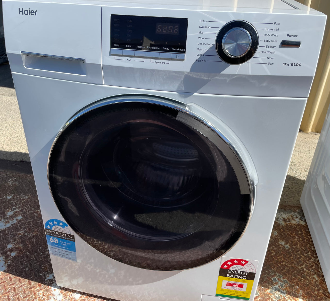 Second hand Haier HWF80BW1 8kg Front Load Washing Machine - Second Hand Appliances Geebung