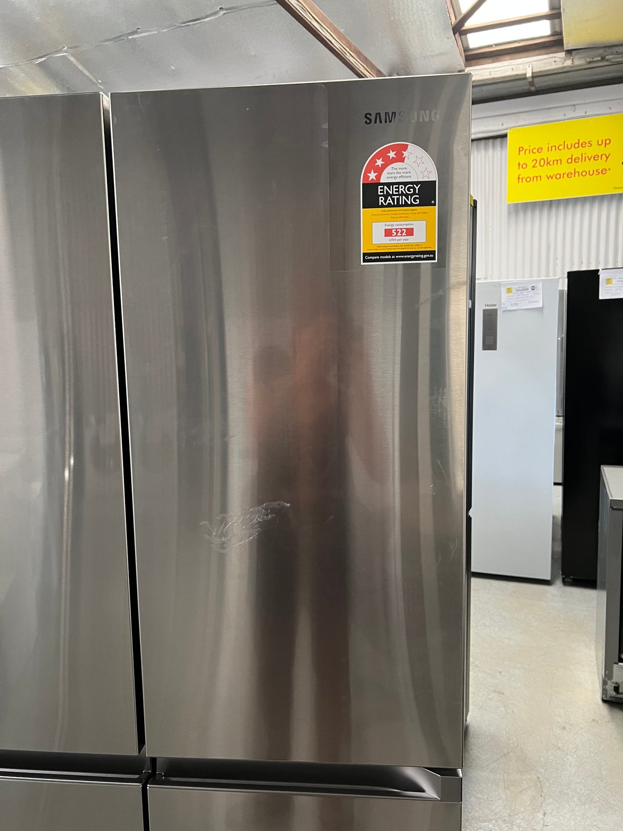 Transportation damaged Samsung 649L French Door Fridge SRF7300SA - Second Hand Appliances Geebung