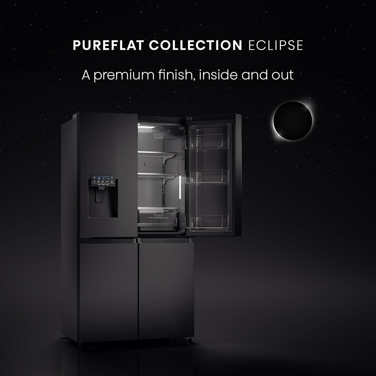 Factory second Hisense HRCD585BWB 585L French Door Fridge (Black Steel