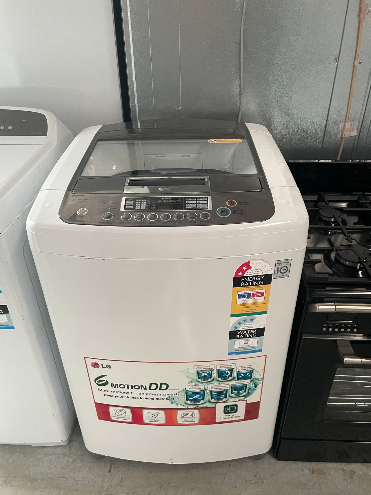 Second hand LG WTH9506 9.5kg Top Load Washing Machine - Second Hand Appliances Geebung